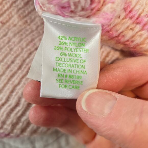 Lilly Pulitzer Finney Sweater Womens M Peony Pink Sparkle Stripe Festive Preppy - Picture 5 of 12